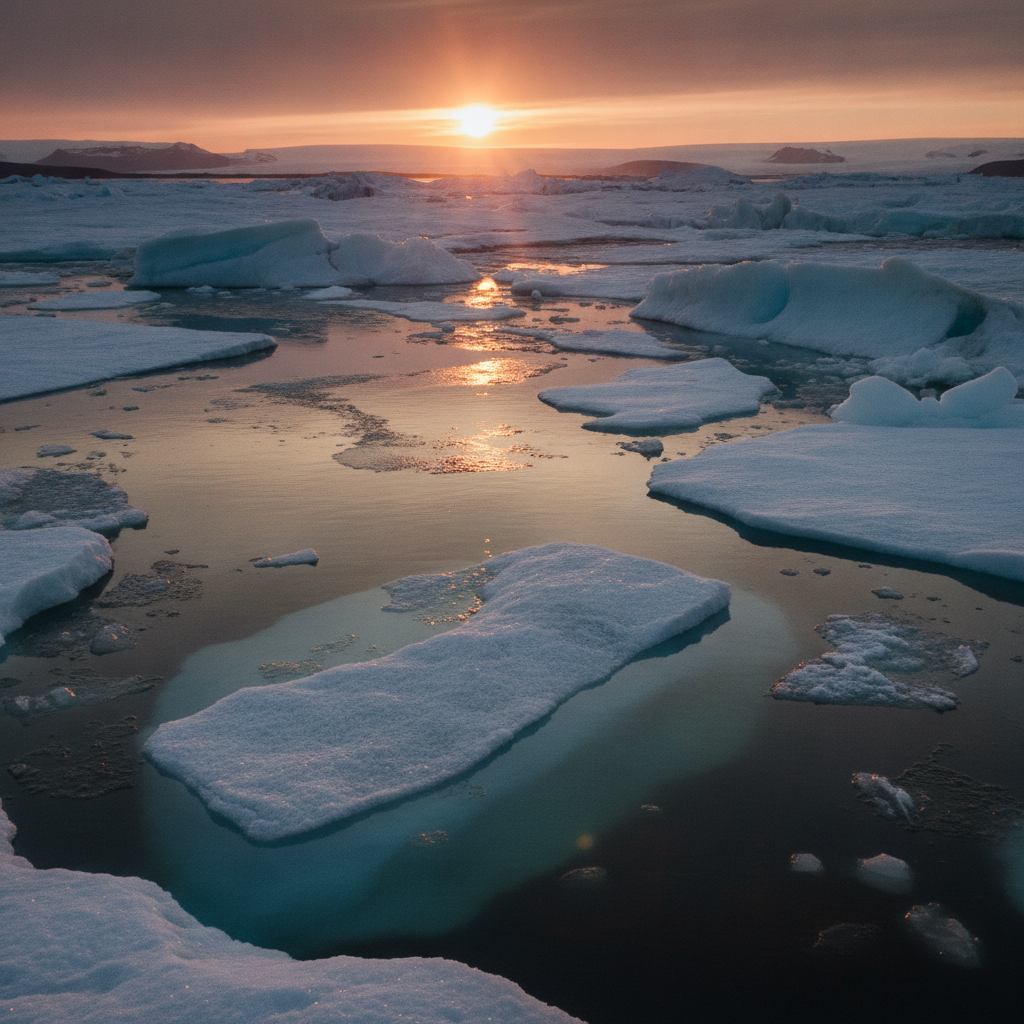 fonte des glaces et réchauffement climatique