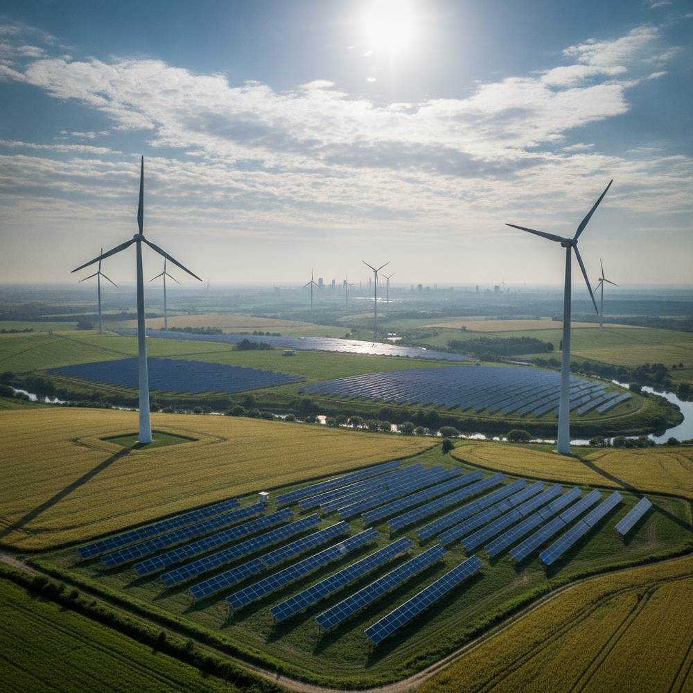 Energies renouvelables solaire et eolien pour limiter le rechauffement