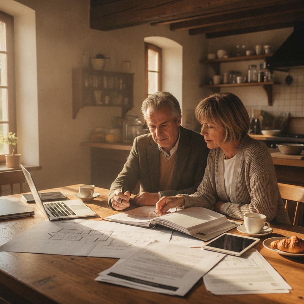couple preparant un dossier maprimerenov aides renovation energetique