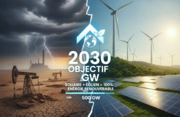 Total energie renouvelable : solaire, eolien et objectifs GW