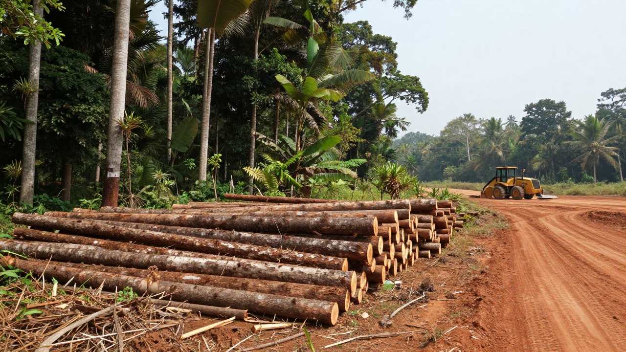 Déforestation tropicale, cause de libération de carbone stocké